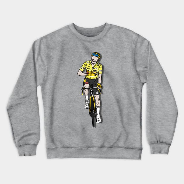 Jonas Vingegaard Champion Tour de France 2022 - Yellow jersey Crewneck Sweatshirt by p3p3ncil